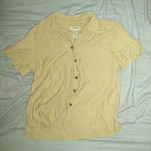 Classic Elements brand size medium tan button up